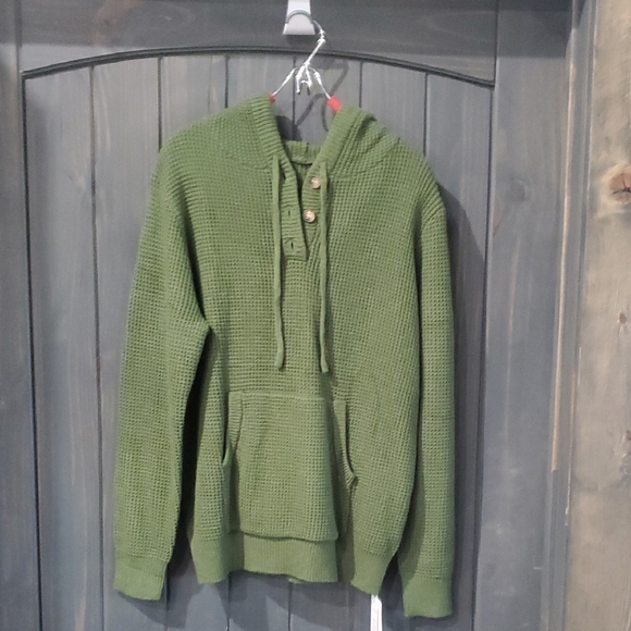 Vimpunec Sweaters - Green Women's Hooded Sweater